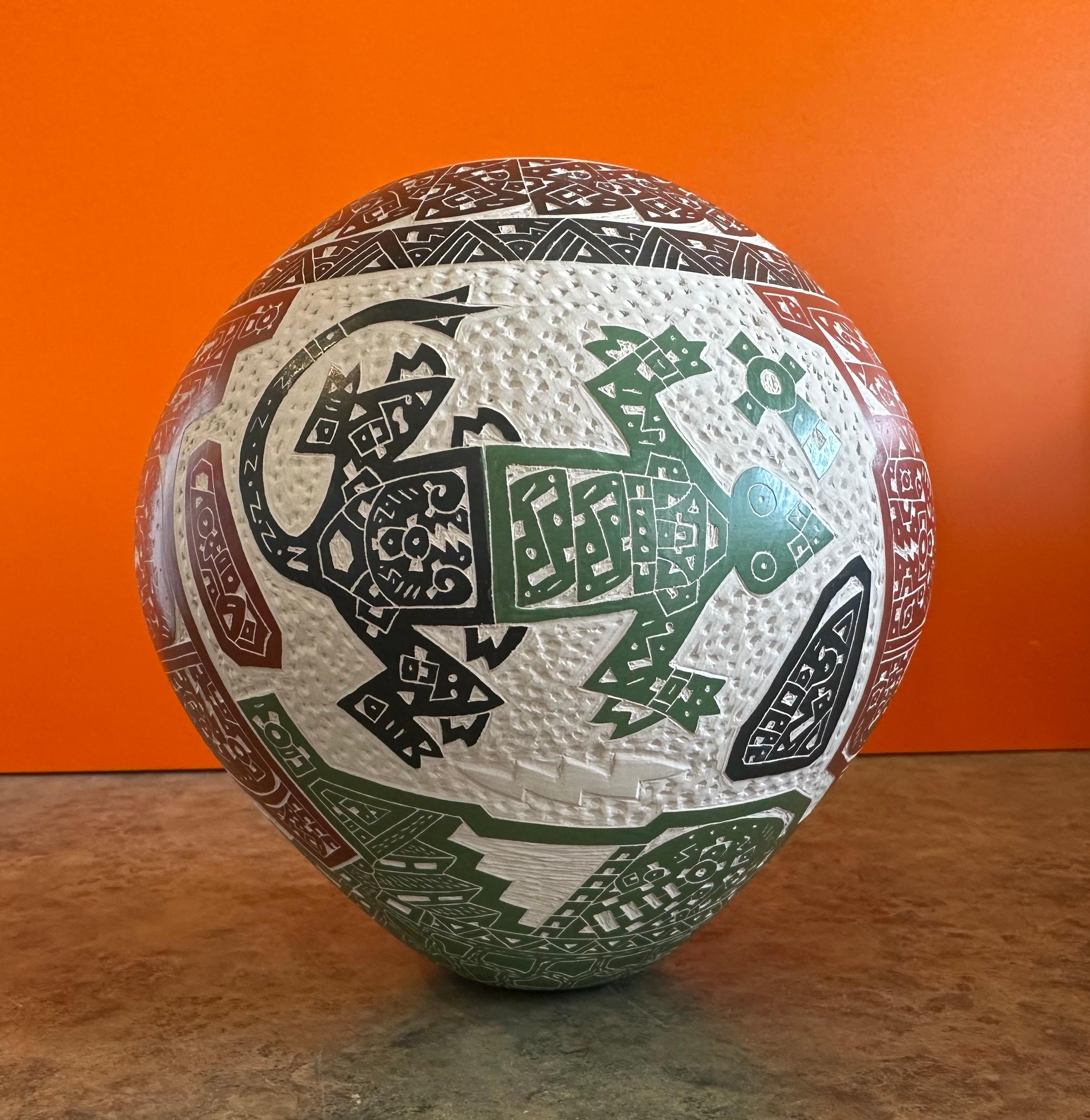 Bellissimo vaso di arte popolare messicana Mata Ortiz Pottery di Juan Carlos V. Rodriquez in vendita 11