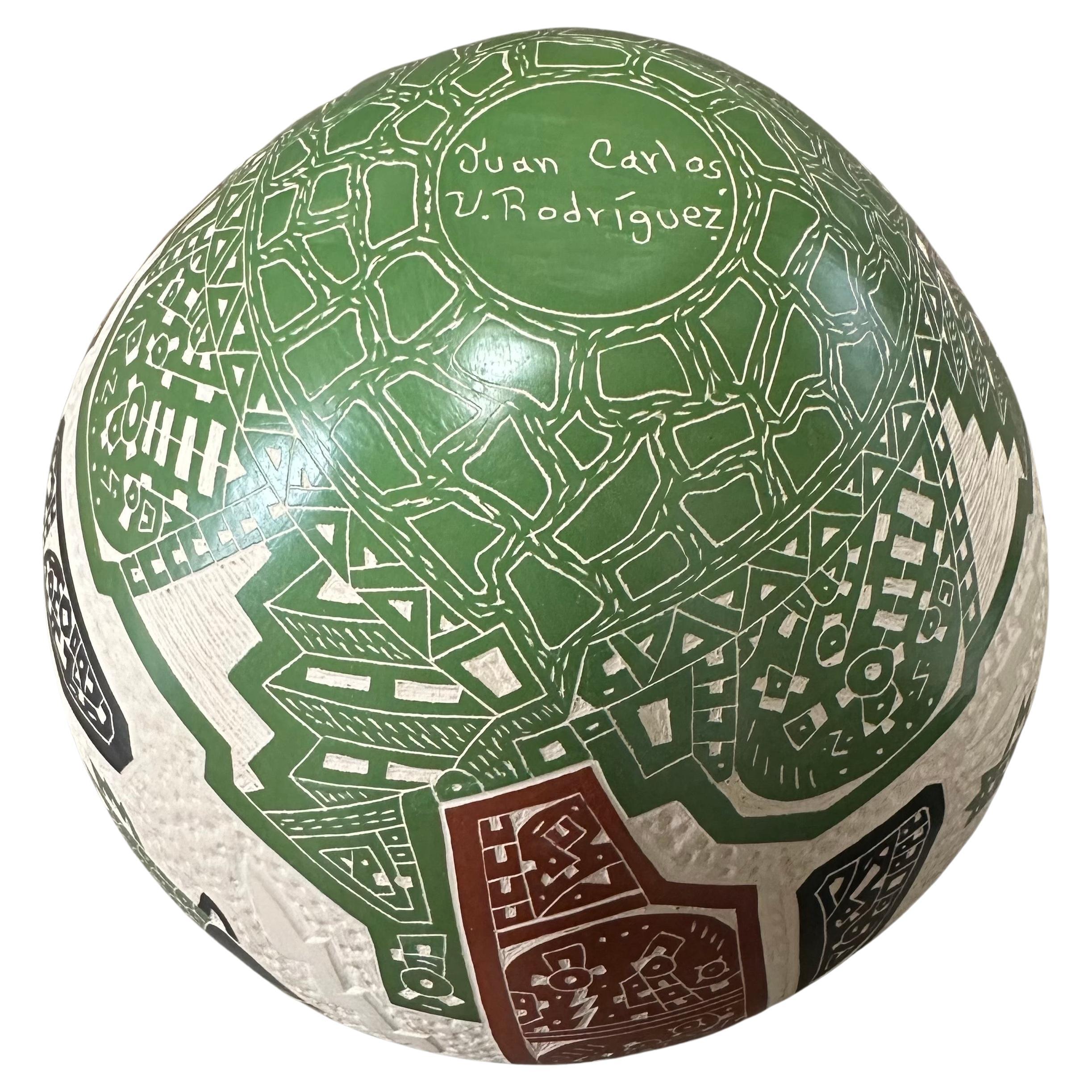 Bellissimo vaso di arte popolare messicana Mata Ortiz Pottery di Juan Carlos V. Rodriquez In condizioni buone in vendita a San Diego, CA