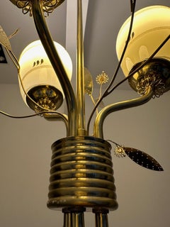 Beautiful Mid-20th Century Brass Pendant by Itsu, Finland