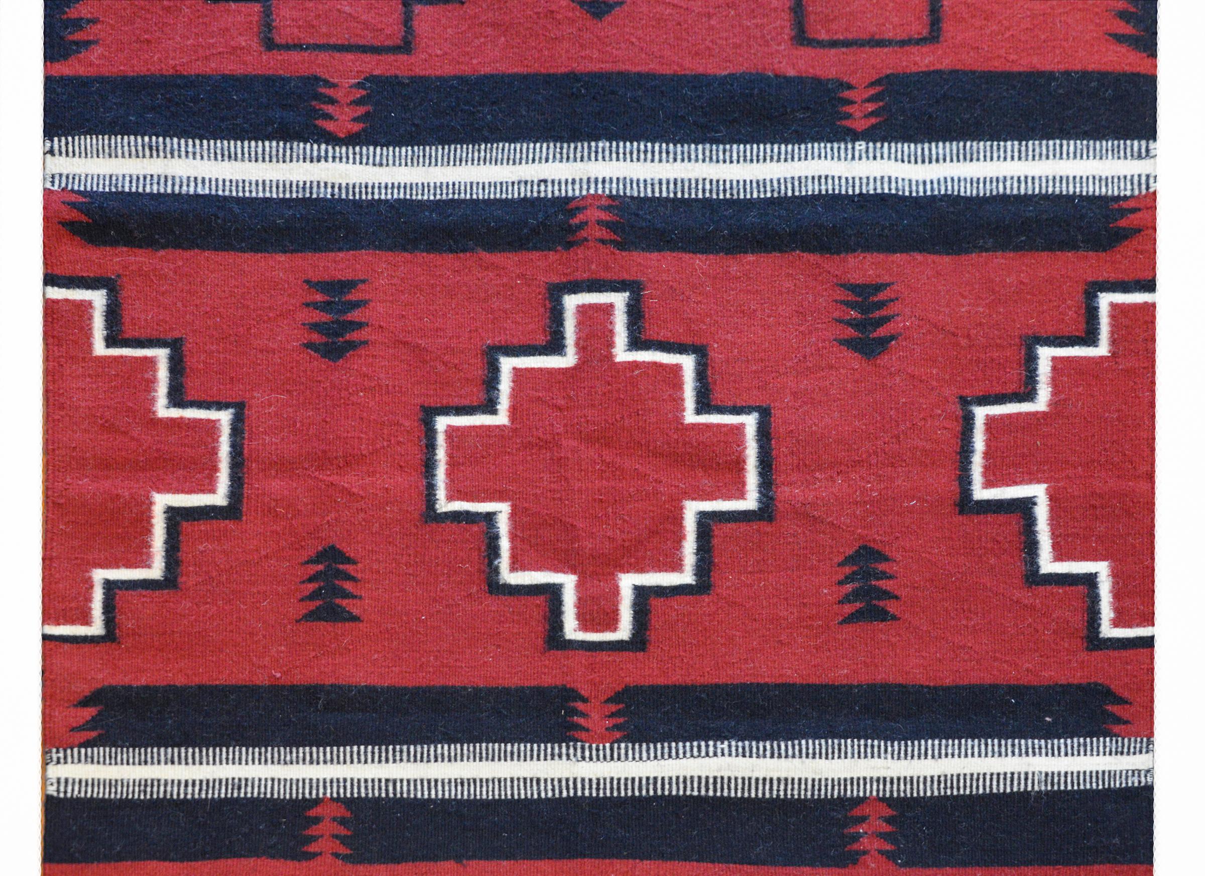 American Beautiful Mid-20th Century Navajo Rug
