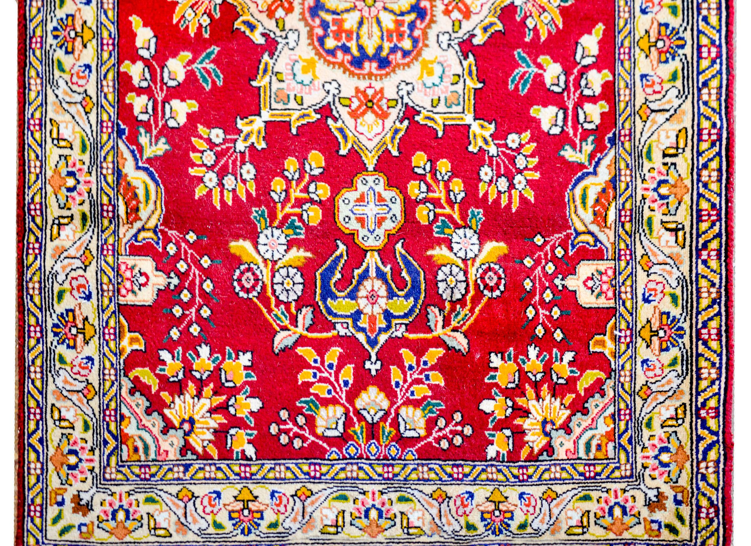 Wool Beautiful Mid-20th Century Tabriz Runner For Sale