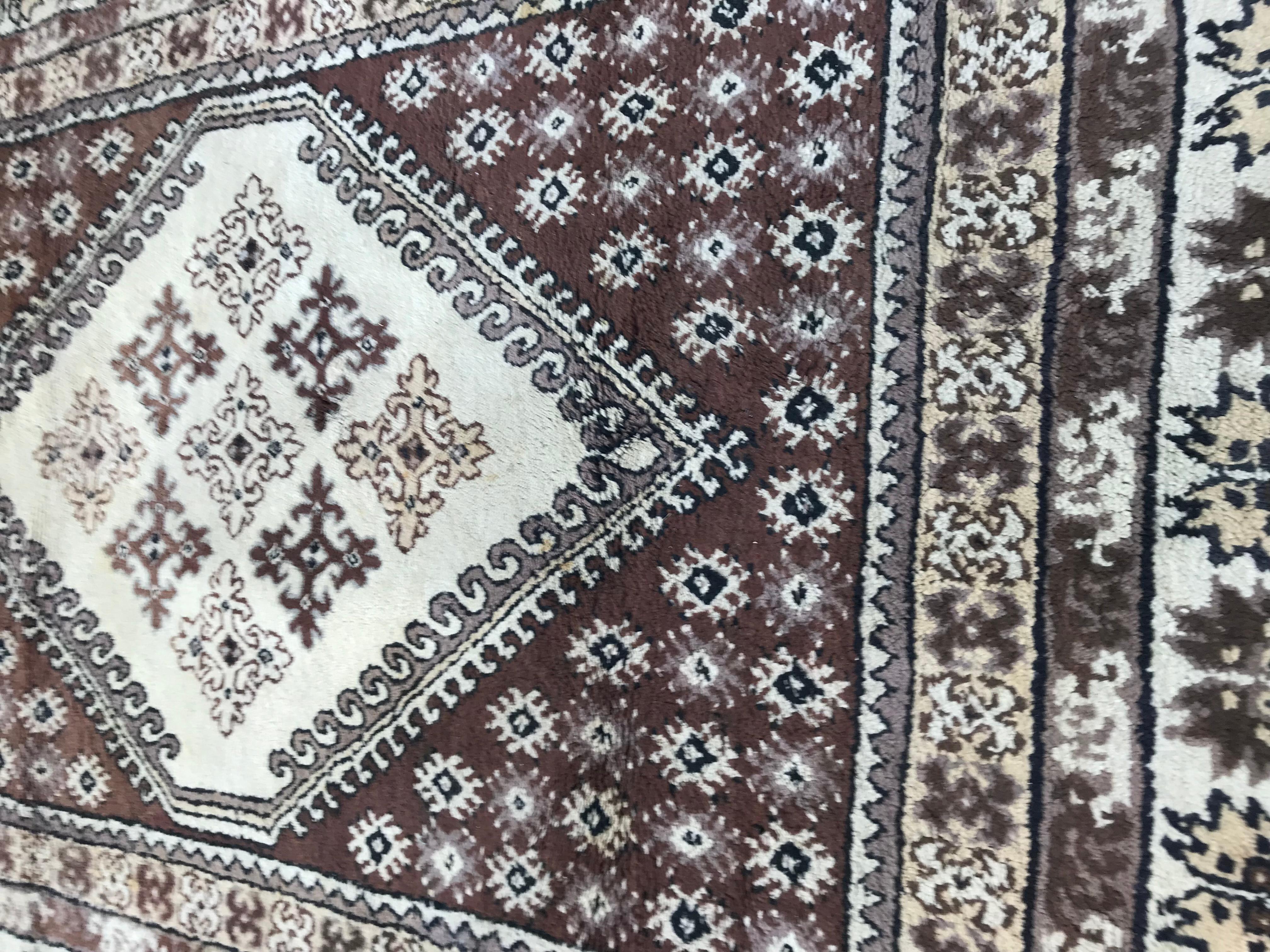 Laine Magnifique tapis marocain tribal du milieu du 20e siècle en vente