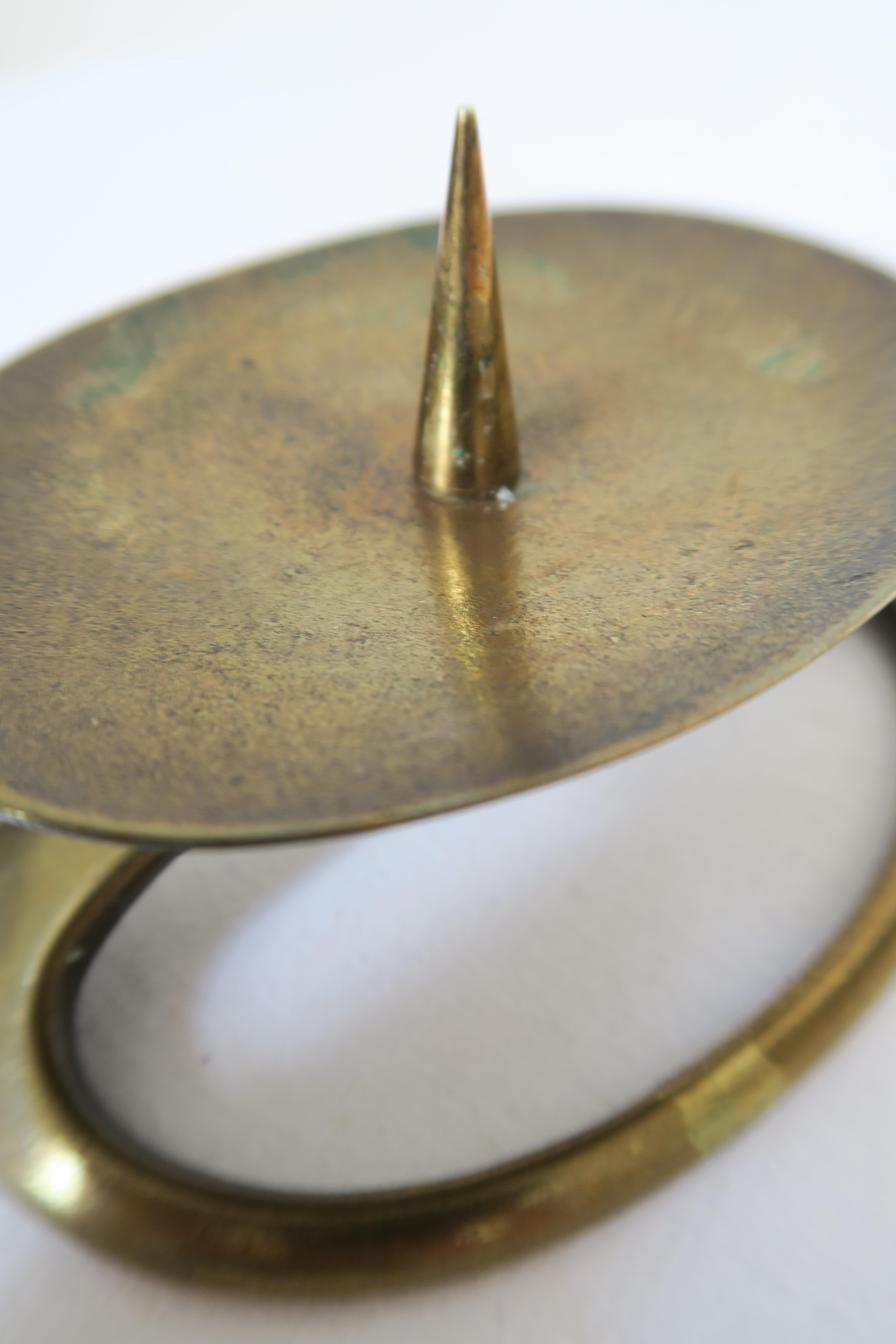 Mid-Century Modern Beautiful Midcentury Brass Candle Holder by Carl Auböck
