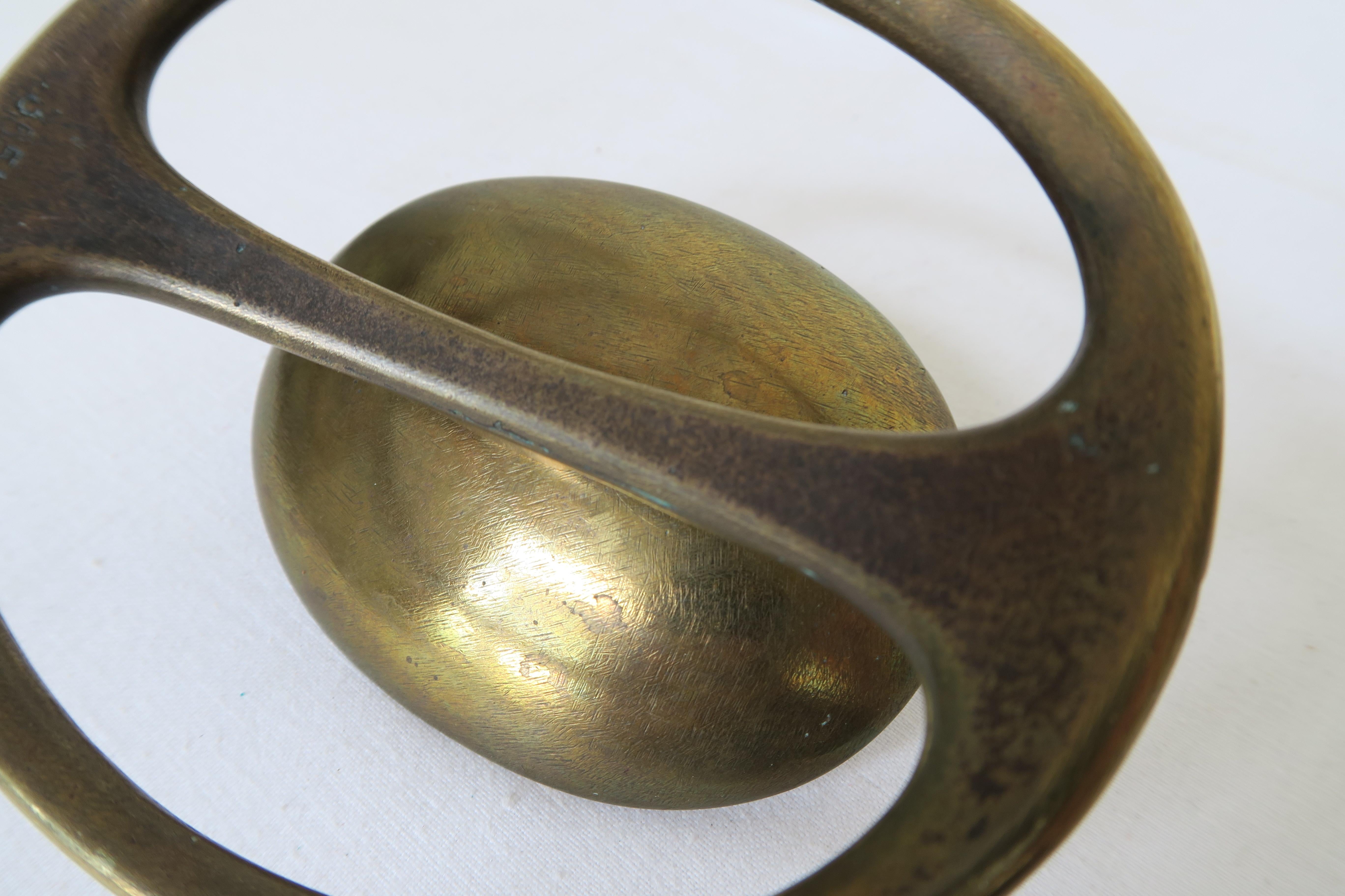 Beautiful Midcentury Brass Candle Holder by Carl Auböck In Excellent Condition In Vienna, AT