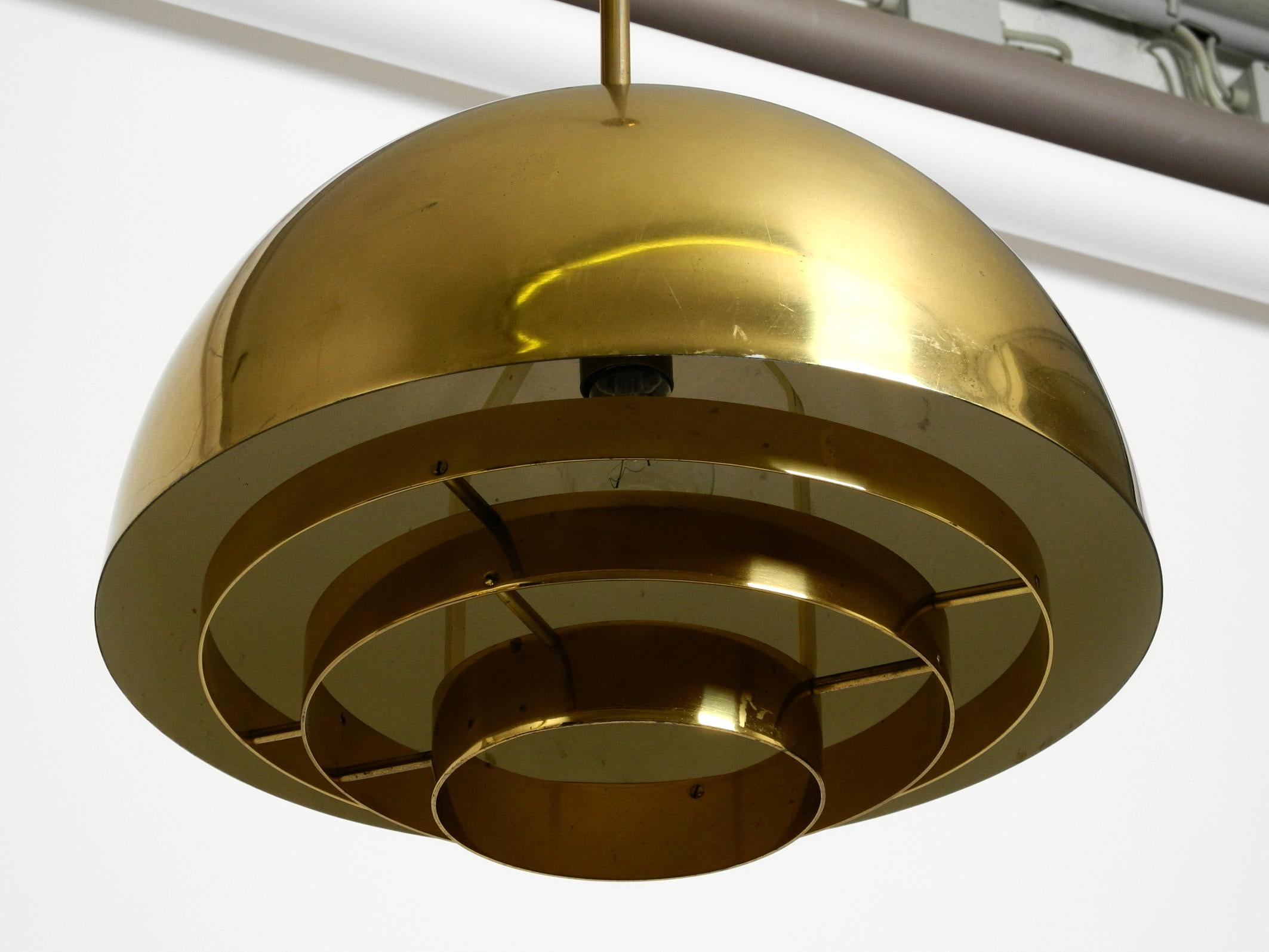 Mid-Century Modern Beautiful Mid Century Brass Ceiling Lamp from the Vereinigte Werkstätten For Sale