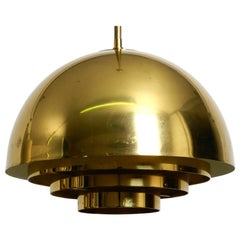Vintage Beautiful Mid Century Brass Ceiling Lamp from the Vereinigte Werkstätten