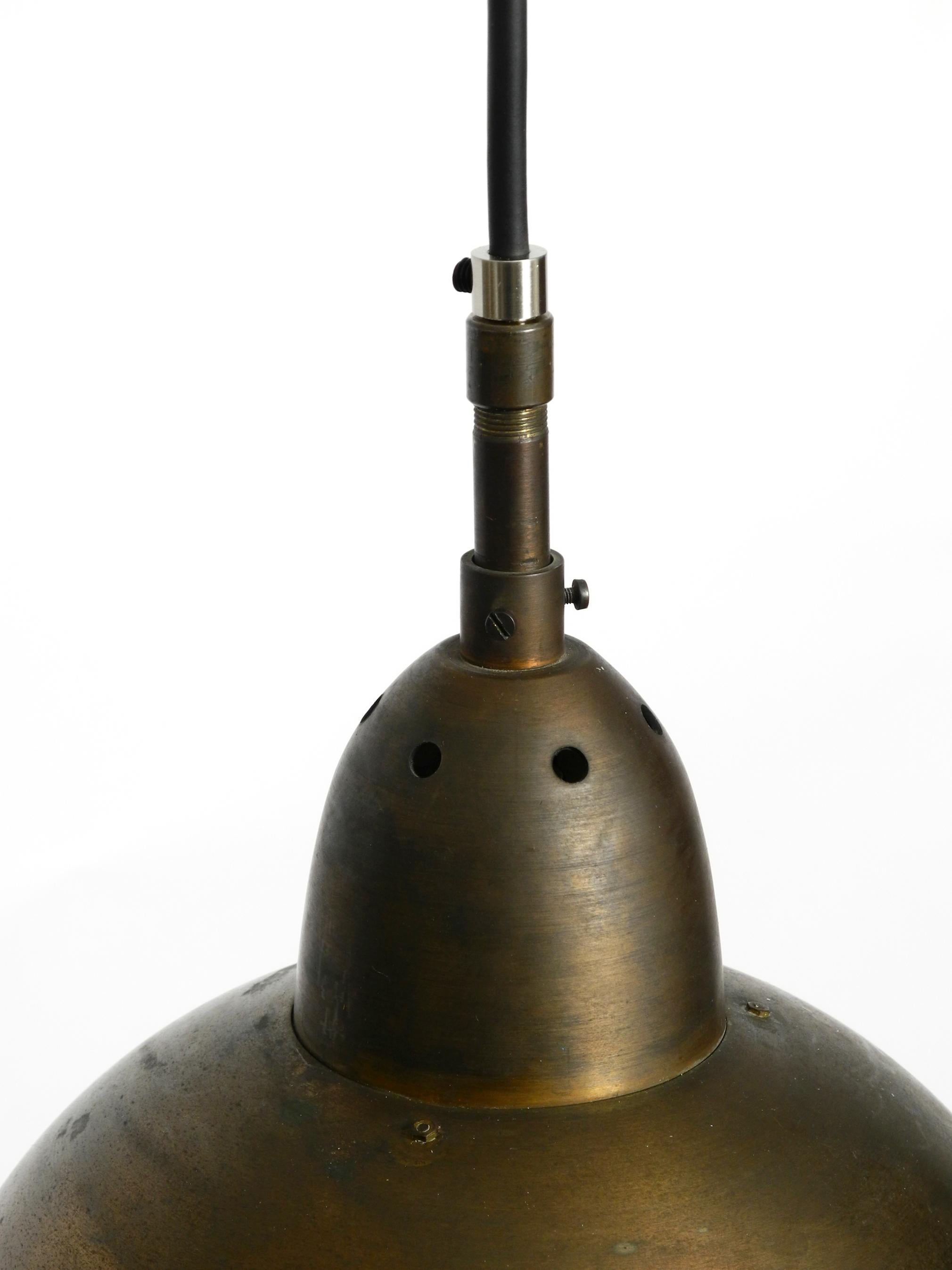 Beautiful Mid Century Brass Church Pendant Lamp with a Great Patina 4