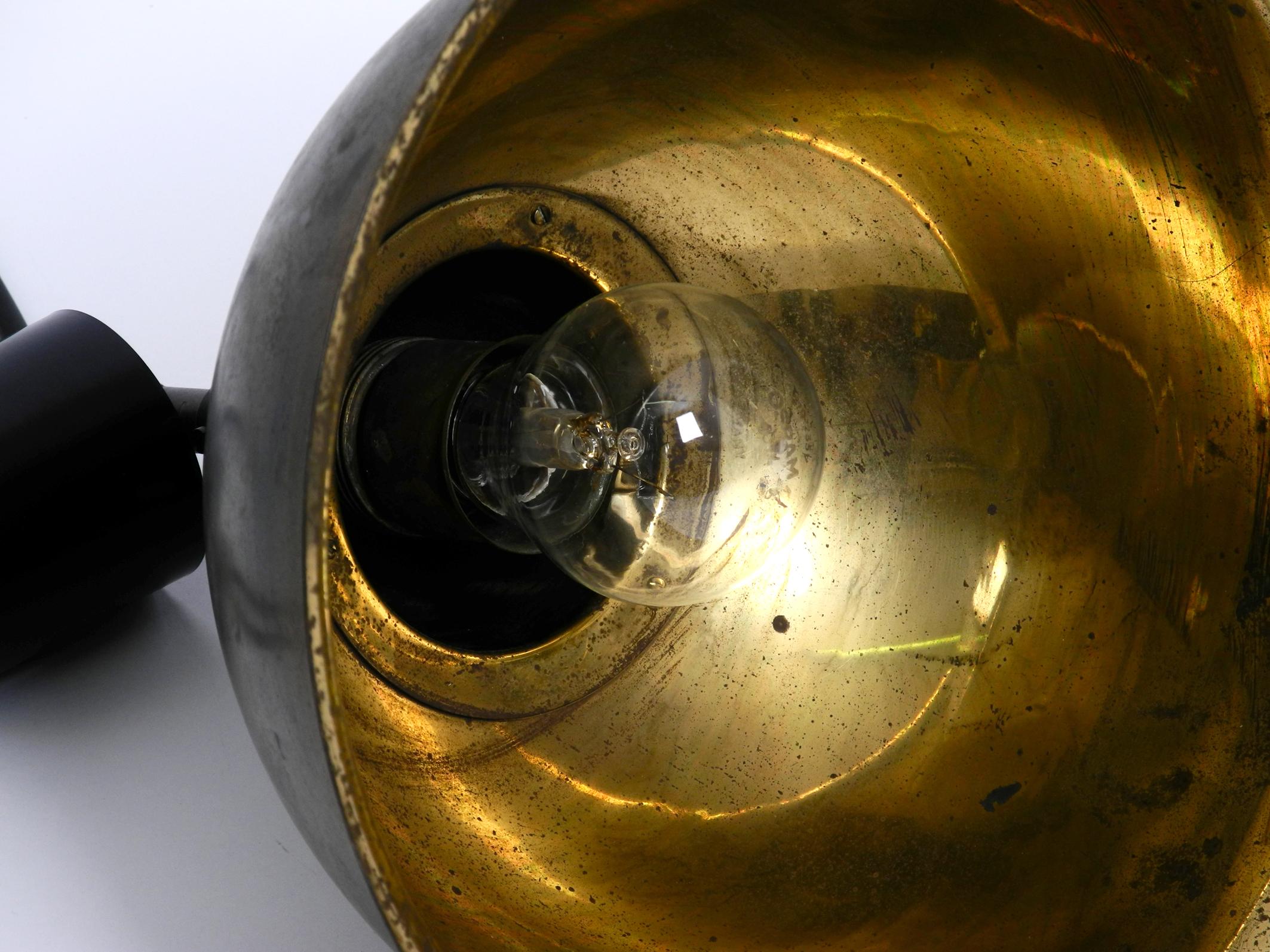 Beautiful Mid Century Brass Church Pendant Lamp with a Great Patina 3
