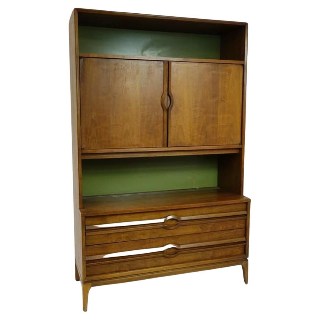 Beautiful Mid-Century Cabinet With Drawers For Sale