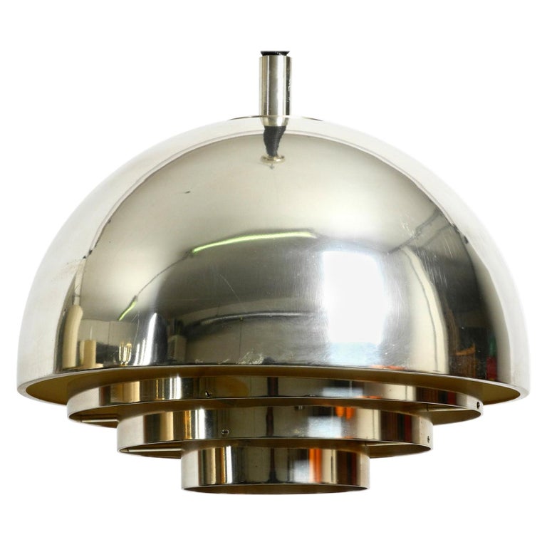 Beautiful Mid Century Ceiling Lamp by the Vereinigte Werkstätten Silver ...
