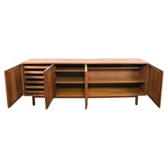 Beautiful Mid Century Danish Modern 4 Door credenza with 6 drawers 3 keys