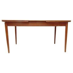 Beautiful Mid century Danish Modern Teak extension dining table Hornslet