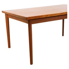 Beautiful Mid century Danish Modern teak small rectangle extension dining table