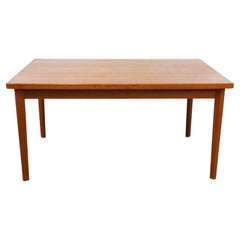 Schöne Mid Jahrhundert Dänisch Modern Teak kleine Rechteck Erweiterung Esstisch