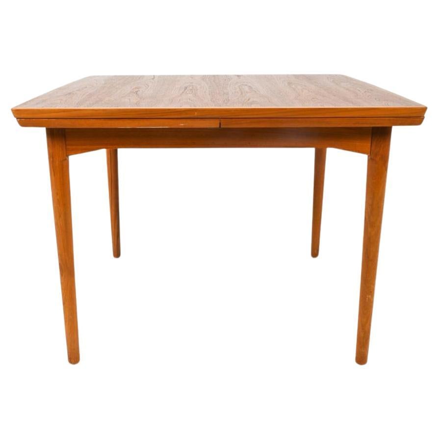 Mid-Century Modern Beautiful Mid century Danish Modern teak square extension dining table Cado