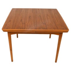 Vintage Beautiful Mid century Danish Modern teak square extension dining table Cado