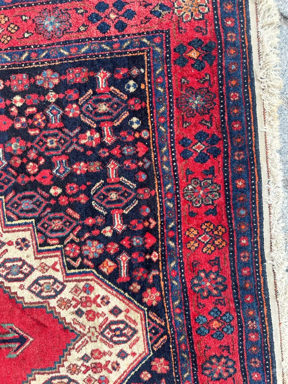 Beautiful mid century Fine Bijar Rug For Sale 2