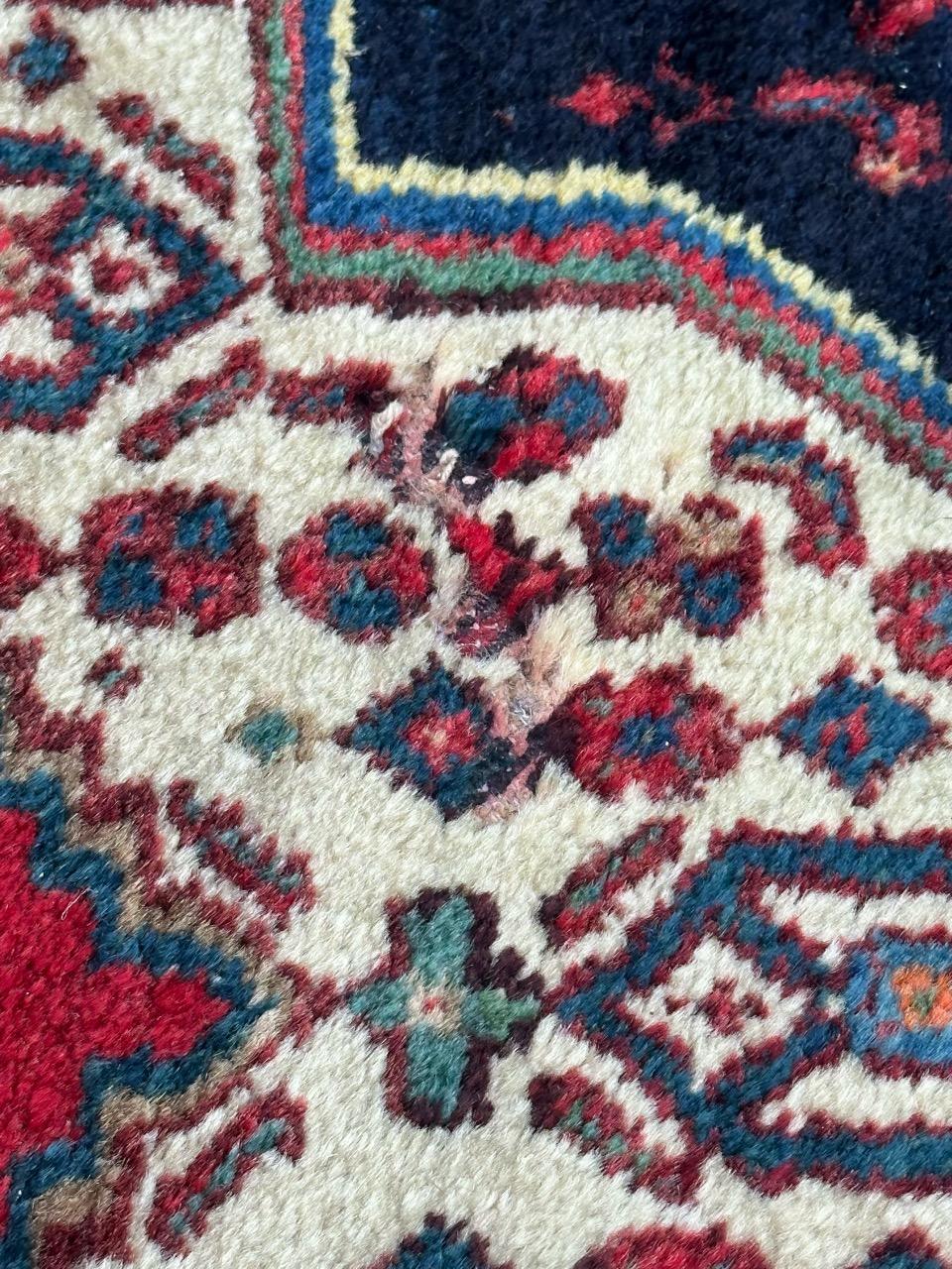 Beautiful mid century Fine Bijar Rug For Sale 8