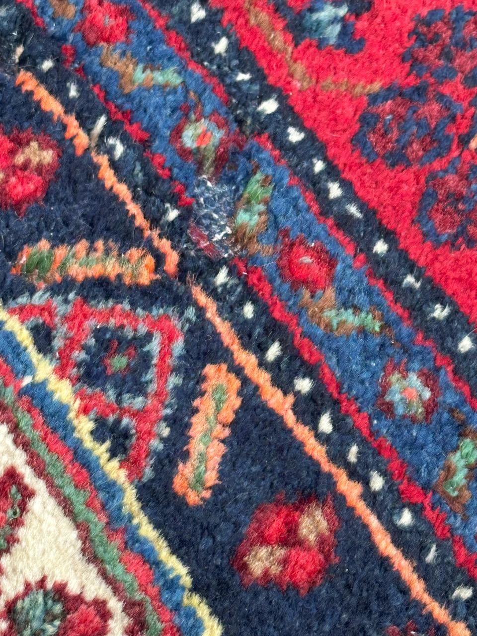 Beautiful mid century Fine Bijar Rug For Sale 9