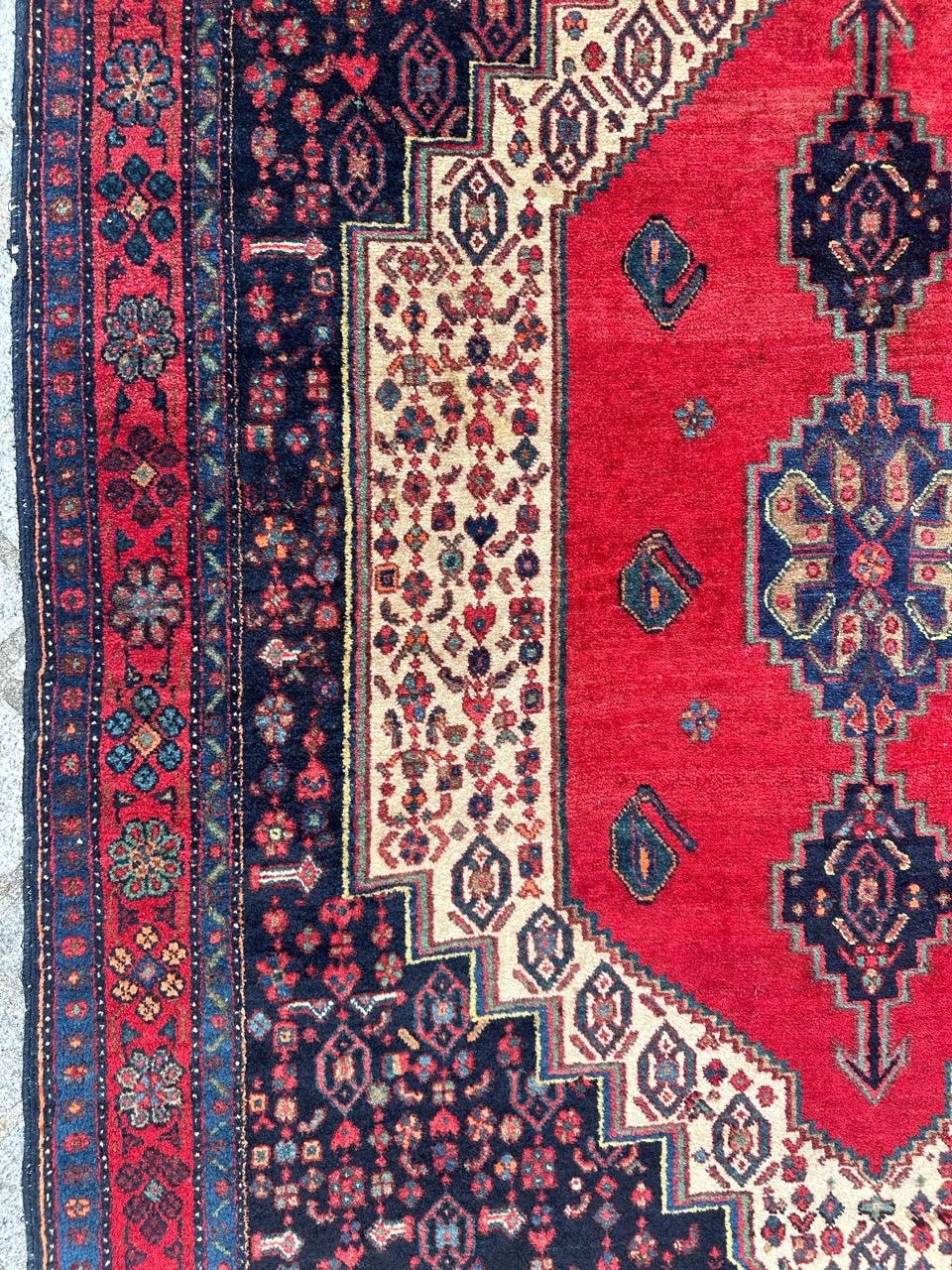 Beautiful mid century Fine Bijar Rug For Sale 10