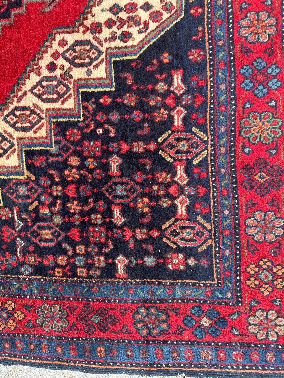 20th Century Beautiful mid century Fine Bijar Rug For Sale