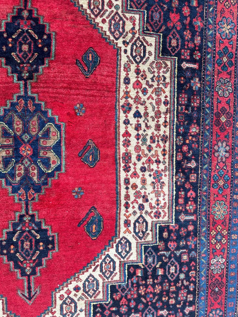 Beautiful mid century Fine Bijar Rug For Sale 1