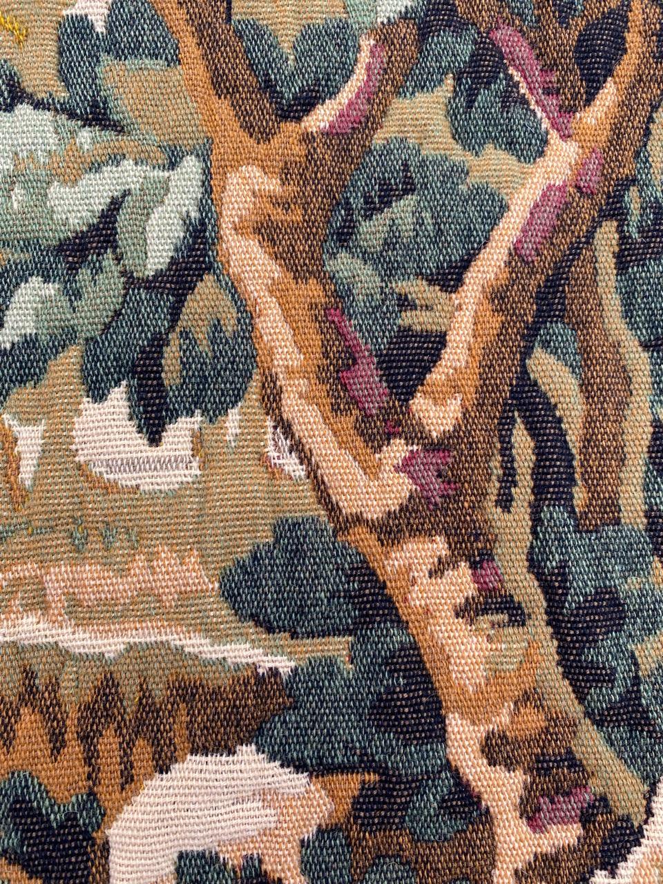 Bobyrug's Beautiful Mid Century French Jaquar Tapestry im Angebot 6