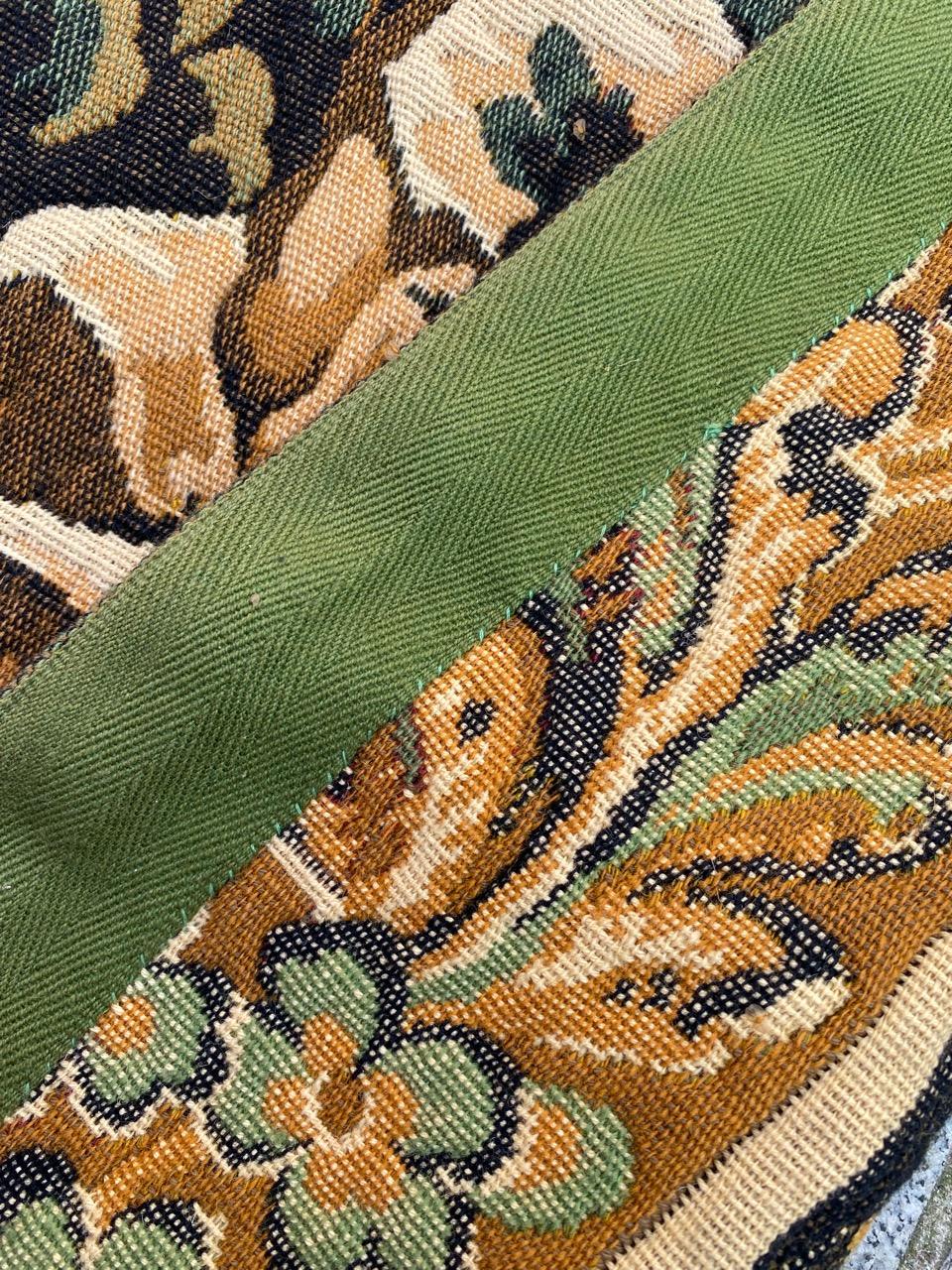 Bobyrug's Beautiful Mid Century French Jaquar Tapestry im Angebot 7