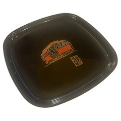 Beautiful Mid-Century  Inlaid san Francisco Cable Car Tray by Couroc California