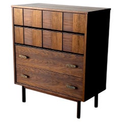 Beautiful Mid-Century Modern Bassett High-Boy Dresser