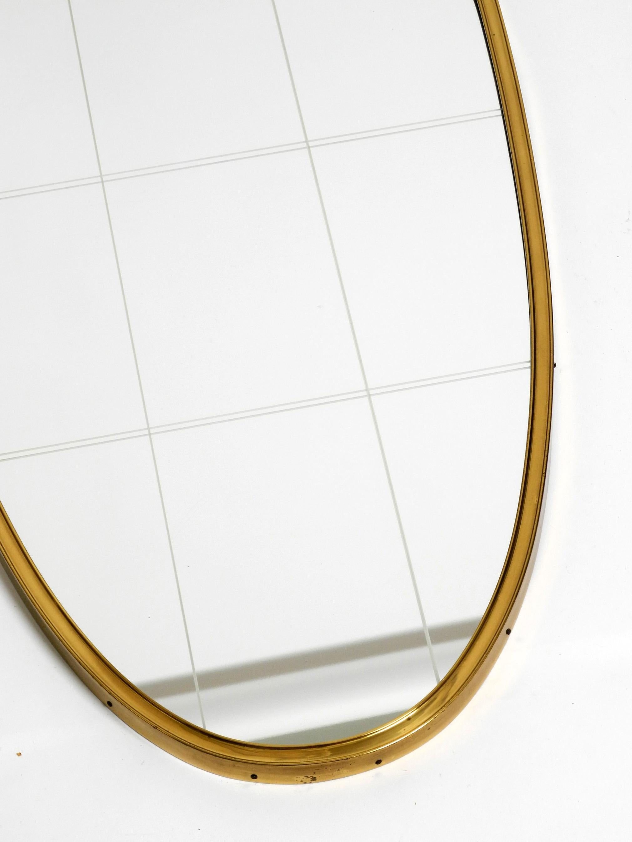Beautiful Mid Century Modern brass wall mirror by Munich Zierspiegel 6