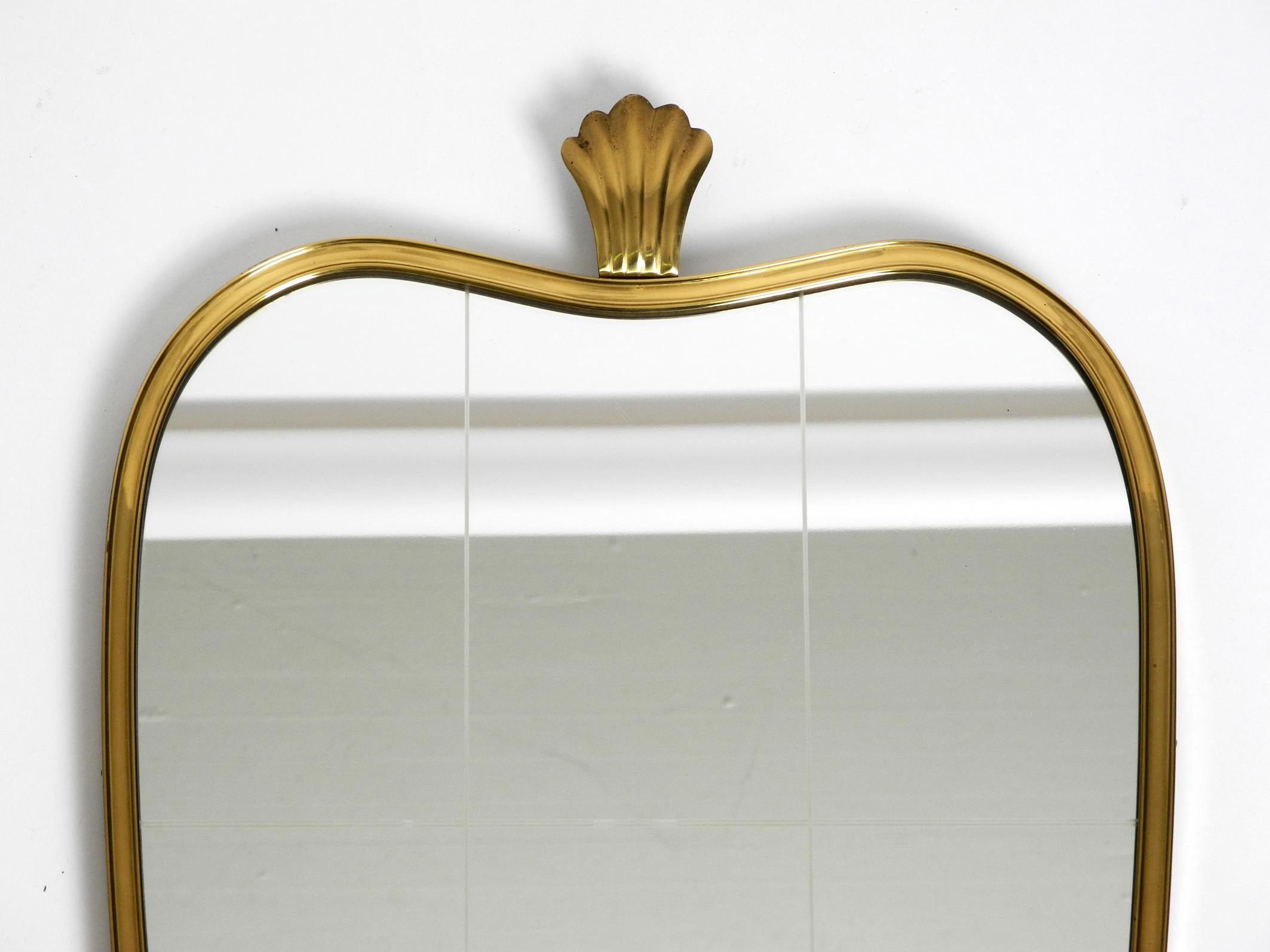 Mid-Century Modern Beautiful Mid Century Modern brass wall mirror by Munich Zierspiegel