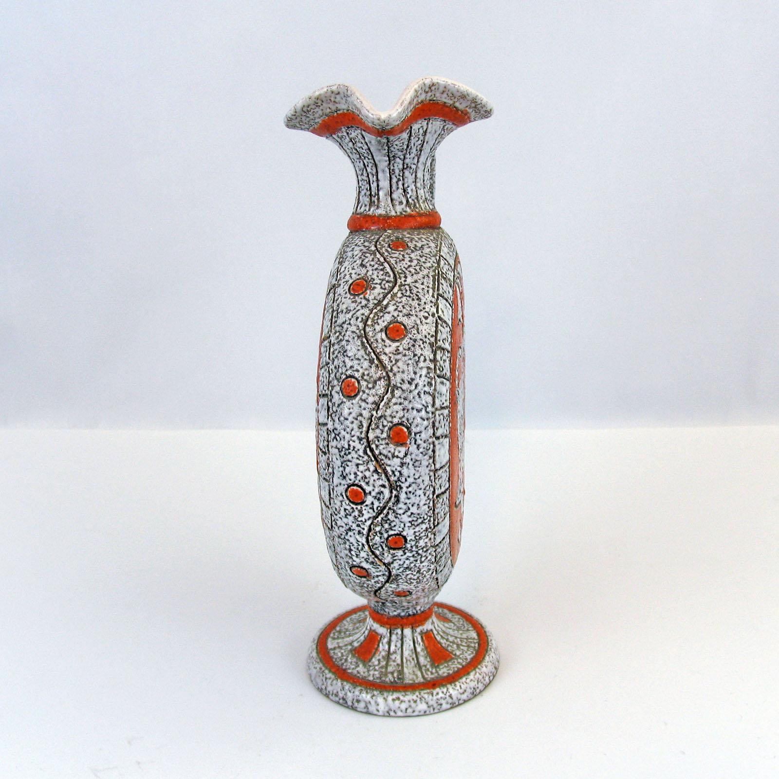 Glazed Beautiful Mid-Century Modern Ceramic Pitcher For Sale