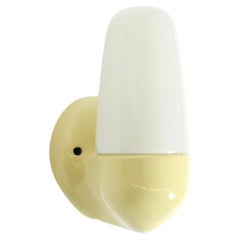 Beautiful Mid Century Modern glass ceramic wall lamp by Wilhelm Wagenfeld