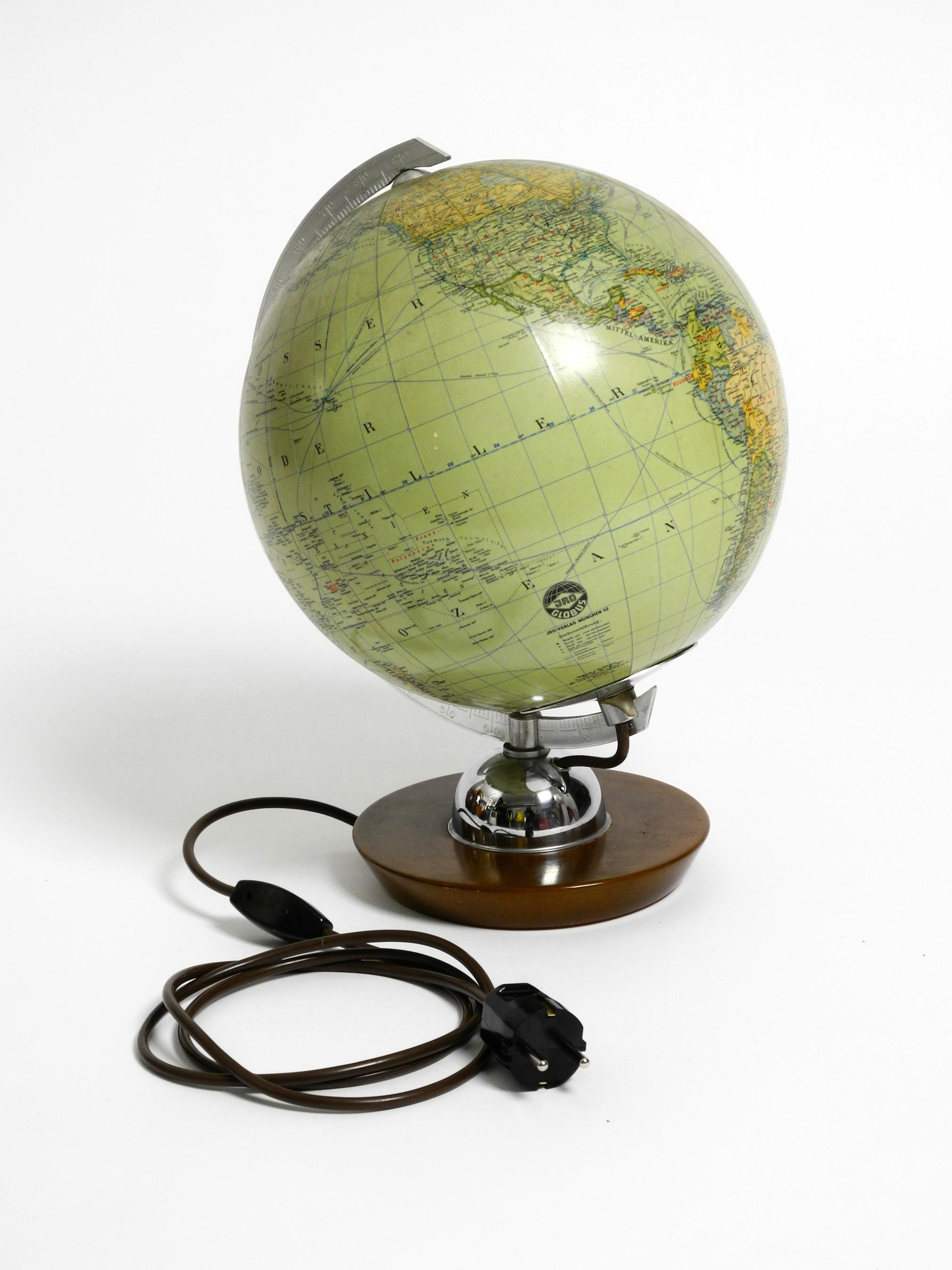 Mid-Century Modern Beautiful Mid Century Modern glass light globe from JRO Globus Germany  For Sale