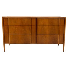 Bellissimo cassettone a 6 cassetti del Mid Century Modern Low boy di Barney Flagg