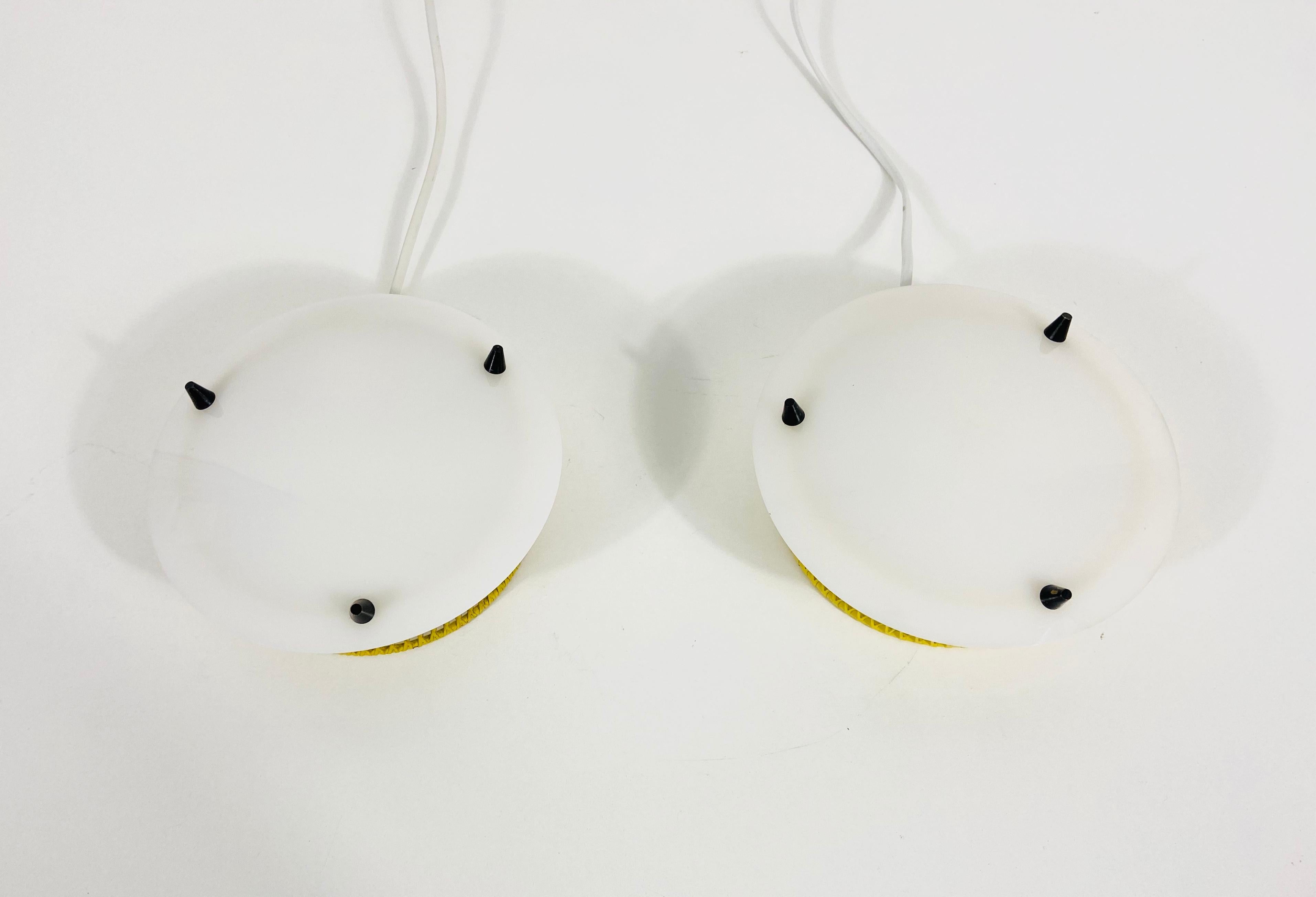 European Beautiful Mid-Century Modern Pair of Sputnik Wall Lamps, 1960s, Germany For Sale