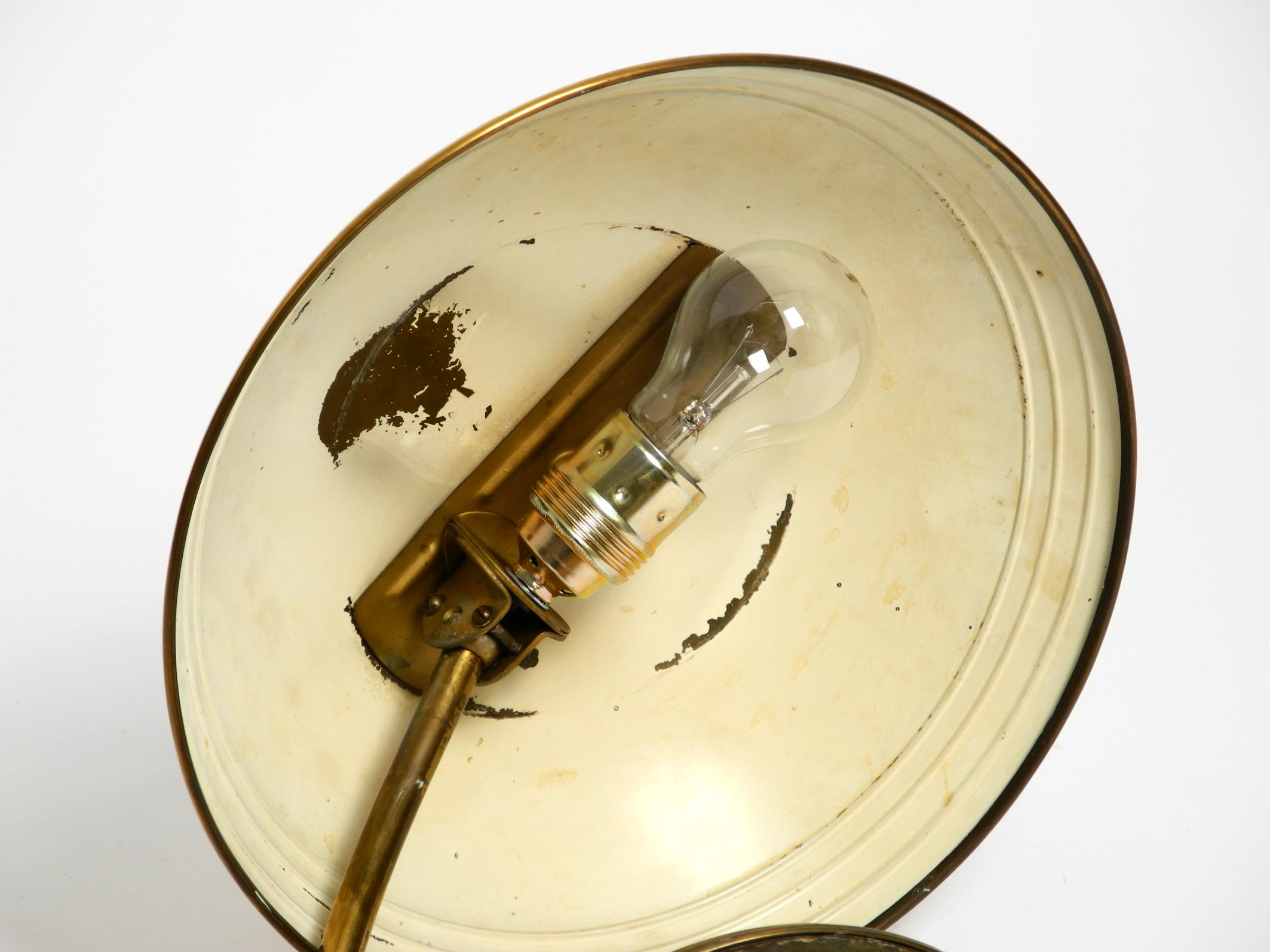 Beautiful Mid Century Modern table lamp by Helo made of shiny brass 4