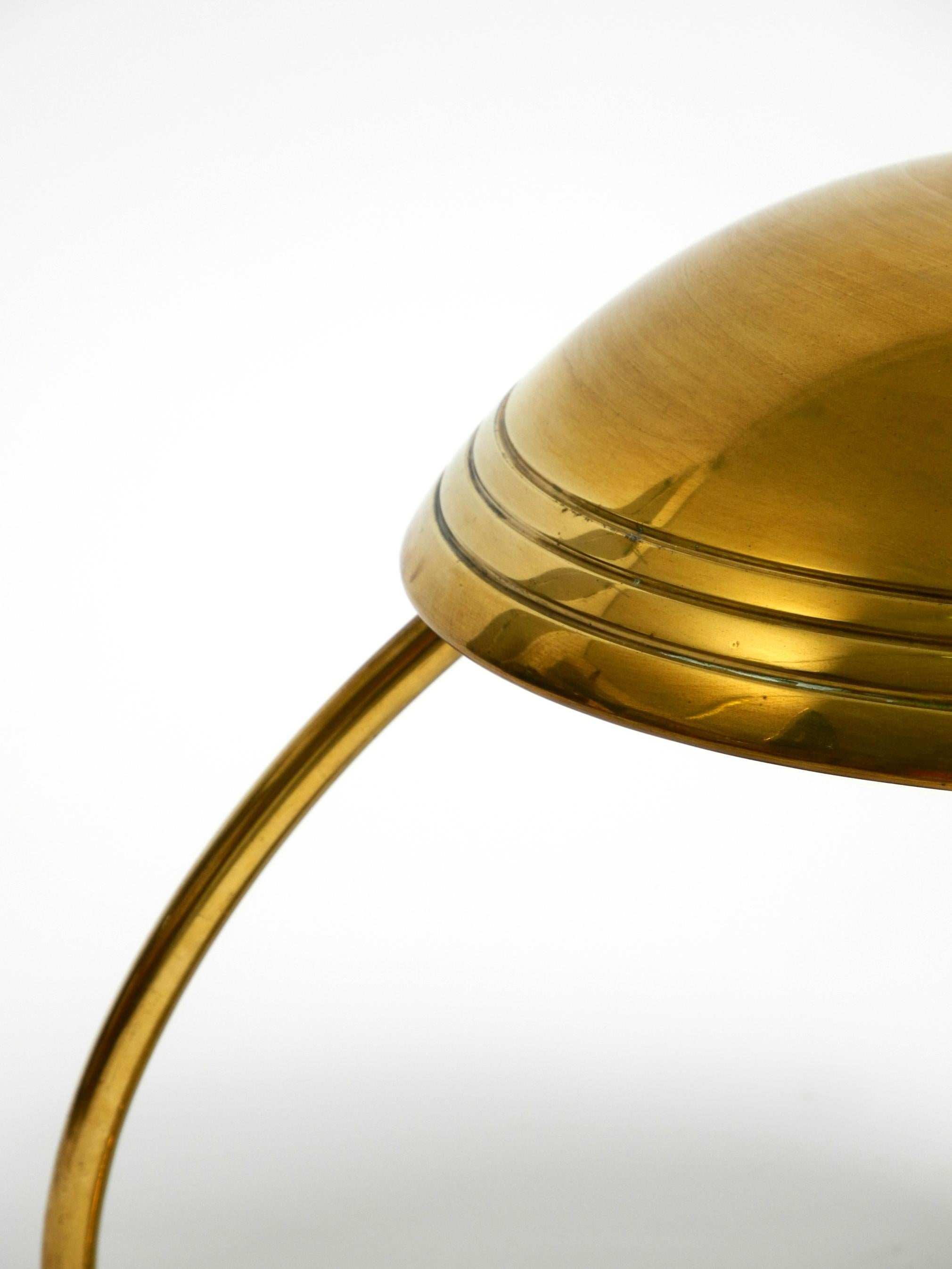 Beautiful Mid Century Modern table lamp by Helo made of shiny brass 7