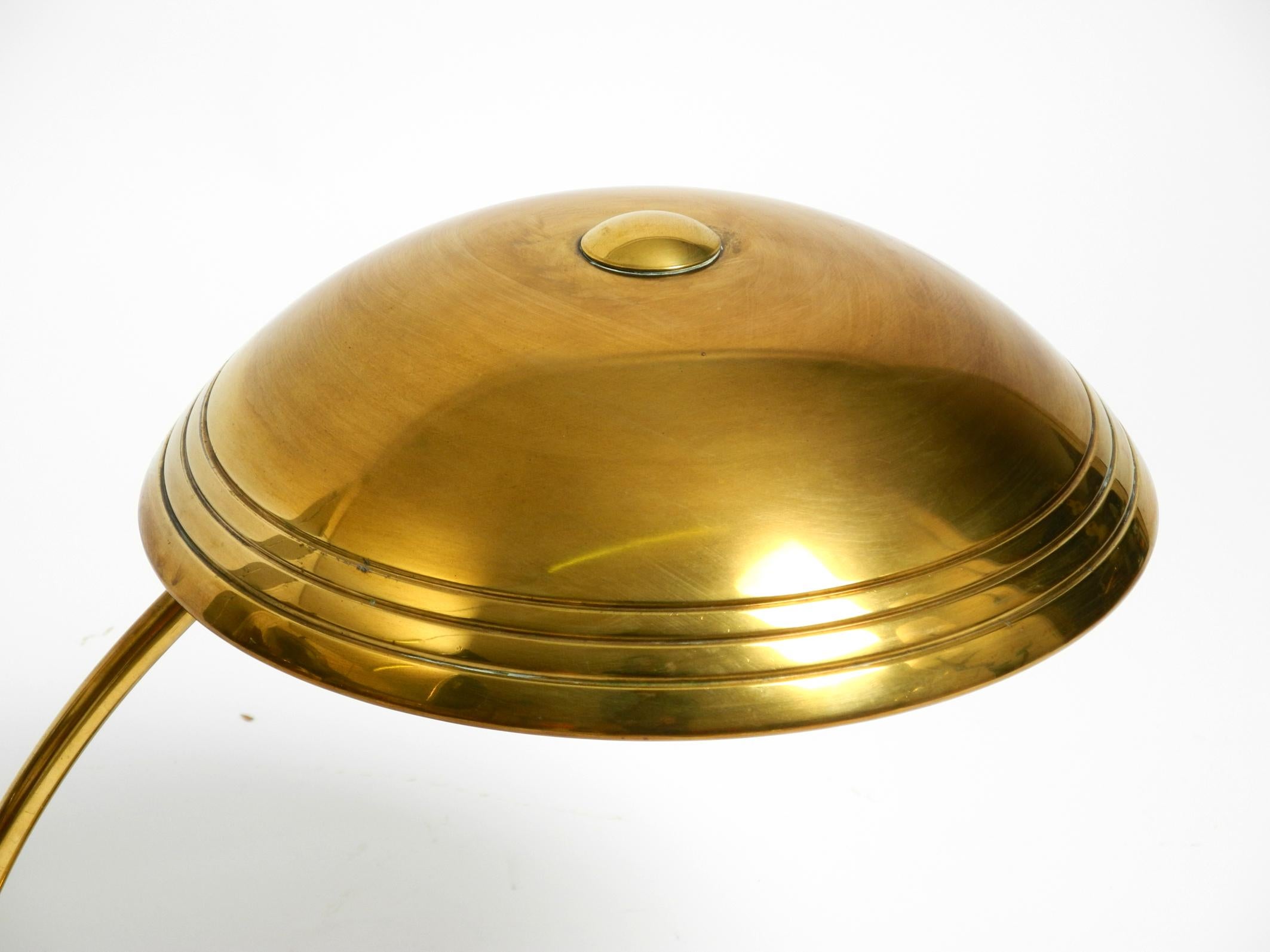 Mid-20th Century Beautiful Mid Century Modern table lamp by Helo made of shiny brass