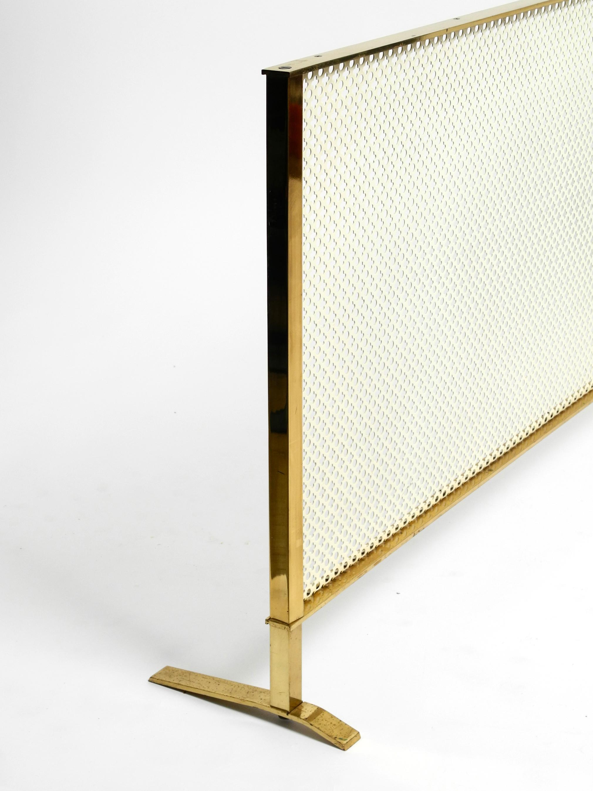 Beautiful Mid Century Radiator Covering Made of Brass and Perforated Sheet Metal In Good Condition For Sale In München, DE