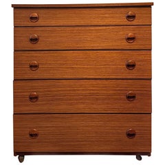 Beautiful Mid Century Retro Teak Chest of Drawers by Schreiber