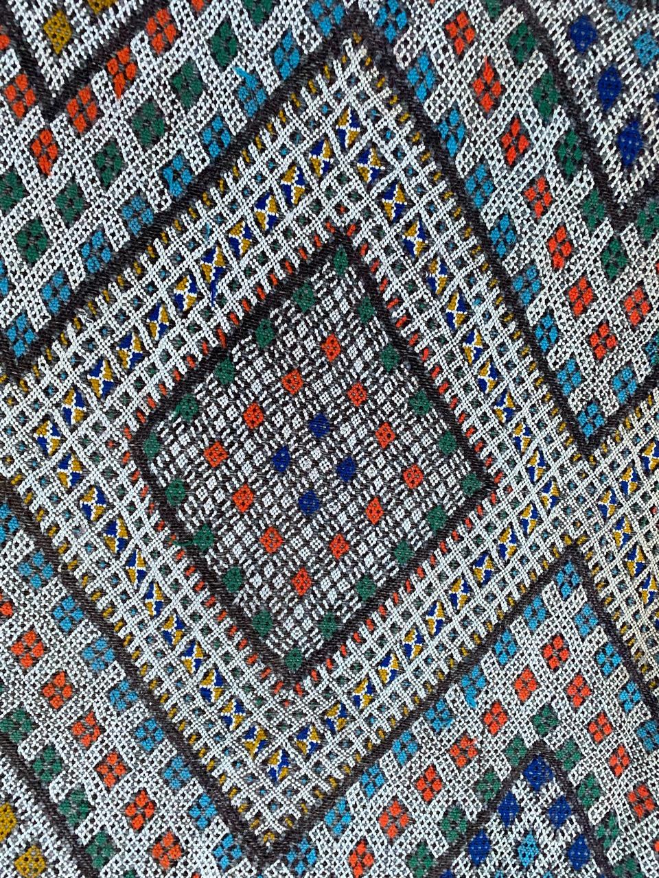 Bobyrug’s Beautiful Mid Century Tribal Berbere Moroccan Rug For Sale 5