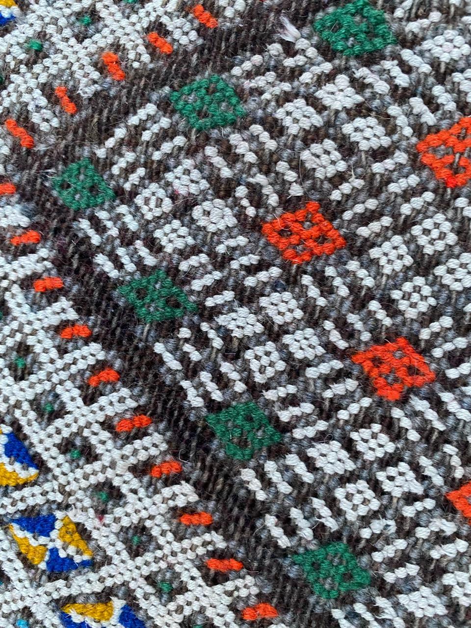 Bobyrug’s Beautiful Mid Century Tribal Berbere Moroccan Rug For Sale 9