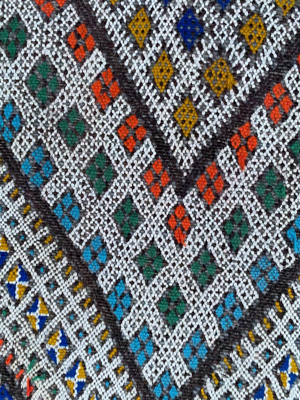 Bobyrug’s Beautiful Mid Century Tribal Berbere Moroccan Rug For Sale 3