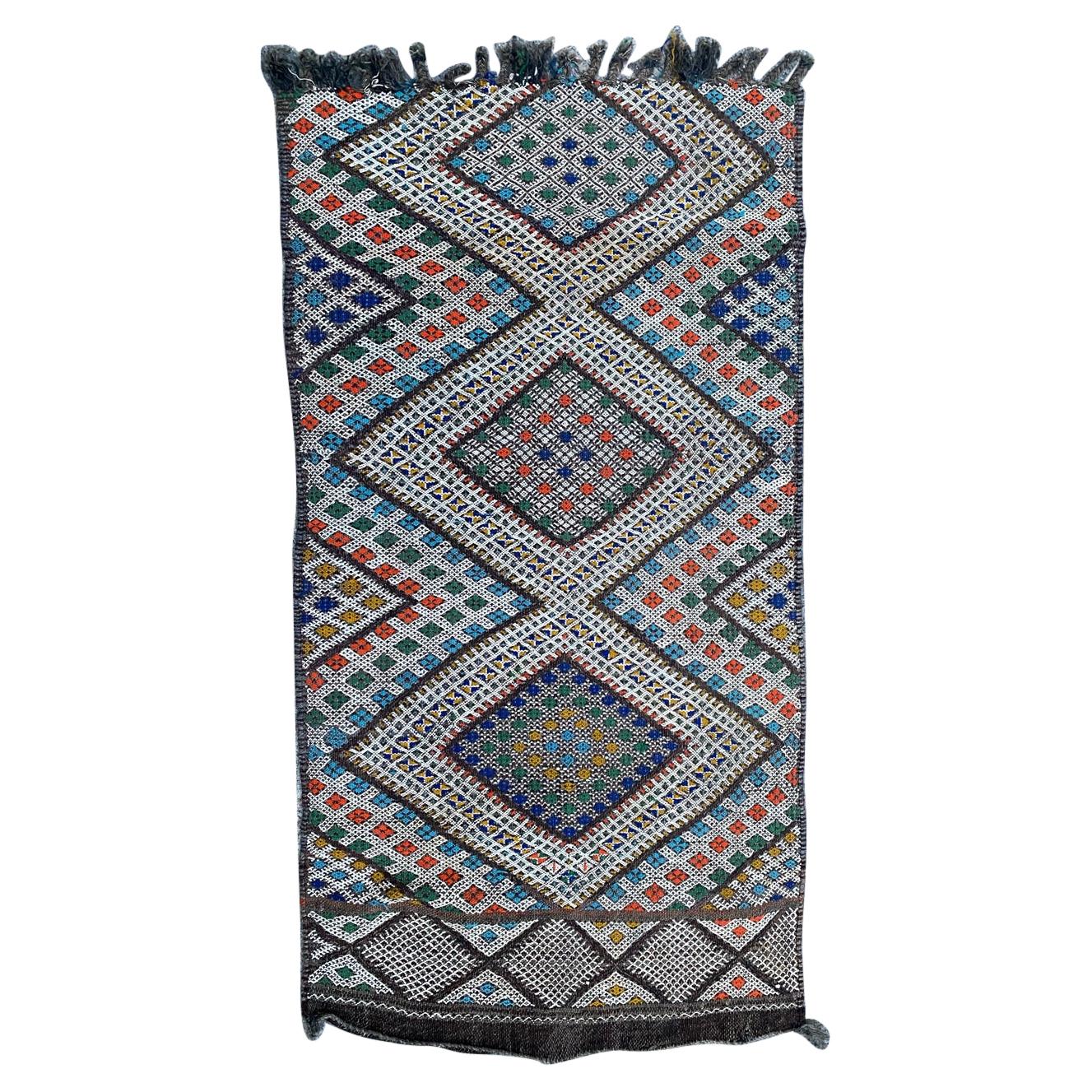 Beautiful Mid Century Tribal Berbere Moroccan Rug