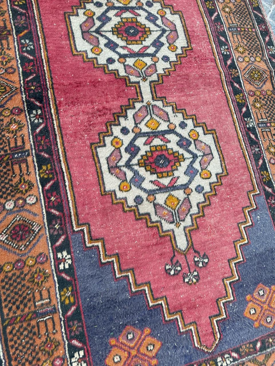 Wool Beautiful mid century Turkish Anatolian rug For Sale