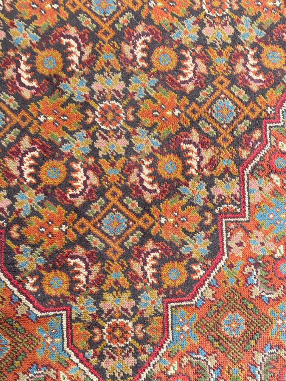 Hand-Knotted Beautiful Mid Century Turkish Sparta Rug For Sale