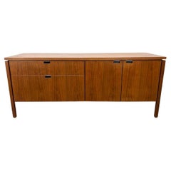 Beautiful Mid century Walnut Credenza Cabinet by Florence knoll