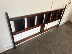 Beautiful Mid-Century Walnut King Bed Headboard
